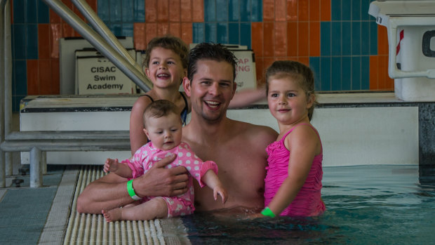 Paul Reynolds (pictured with daughters Ruby, 5, Poppy, 3, and May, 6 months )  was a recipient of the Churchill Fellowship for his work in trying to reduce incidents of drowning, in particular amongst young children. 