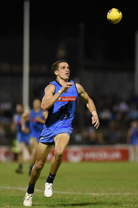 Ash Johnson in action for Sturt in 2021.