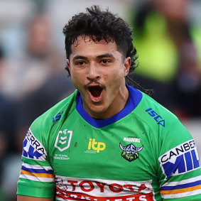 Xavier Savage, currently sidelined with a broken jaw, has been backed as Canberra’s first-choice fullback in 2023.