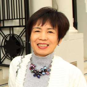 Mr Huang's wife Jiefang, also known as Fiona.