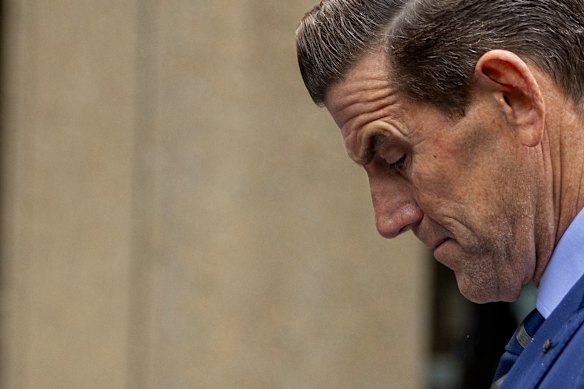 Roberts-Smith outside the Federal Court earlier this month.
