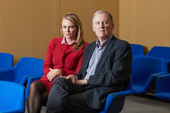 Magistrate Carolyn Burnside with her husband, former attorney-general Rob Hulls.