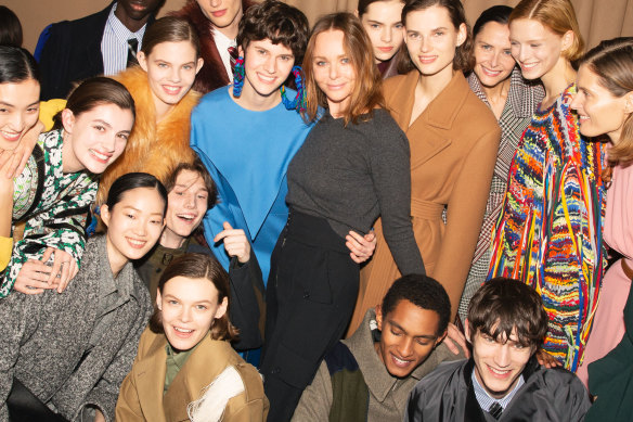 Sustainable (and youth) trailblazer ... Stella McCartney and models.
