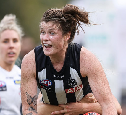 Bri Davey is a social media favourite, and Magpie captain returning from an ACL.