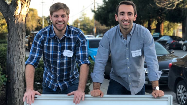 Zack Abbott (left) and Stephen Lamb from ZBiotics.
