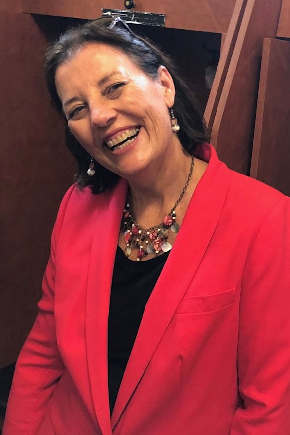 The late Maria Cummins, pictured in the SCG dressing room.