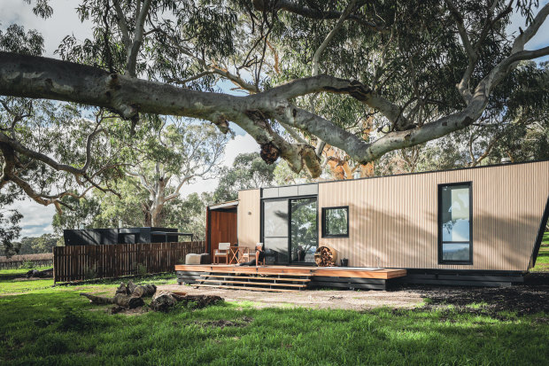 At McLaren Vale’s CABN X, kick back with local bubbles to watch the sun set over the vineyards before retreating to star-gaze through the “moon roof” over the bed.