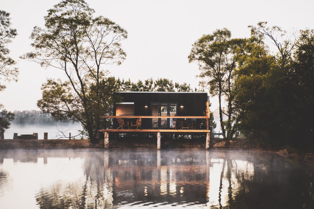 Visitors will find Scandinavian cosiness at Rosthwaite Farm’s Hideout Cabins in the Southern Highlands.