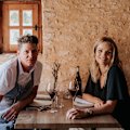 Le Petit Leon chef Nick Honeyman with sommelier wife Sina Honeyman.