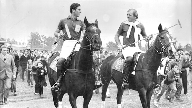 Sinclair (right) taught a young Prince Charles (left) how to play competitive polo and maintained close ties with the royal family. Sinclair’s home is now for sale.