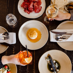 A selection of dishes at Lucetta.