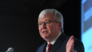 Former prime minister Kevin Rudd has warned that Israel risks destabilising the Middle East.