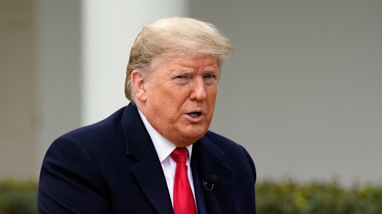 Donald Trump has ditched his goal of having the US economy up and running again by Easter. 