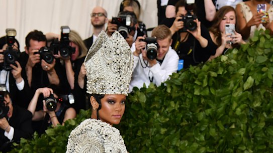 Rihanna at the Met Gala.