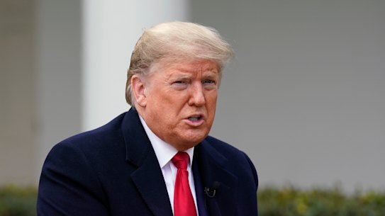 Donald Trump has seen his popularity rise during the coronavirus pandemic. 