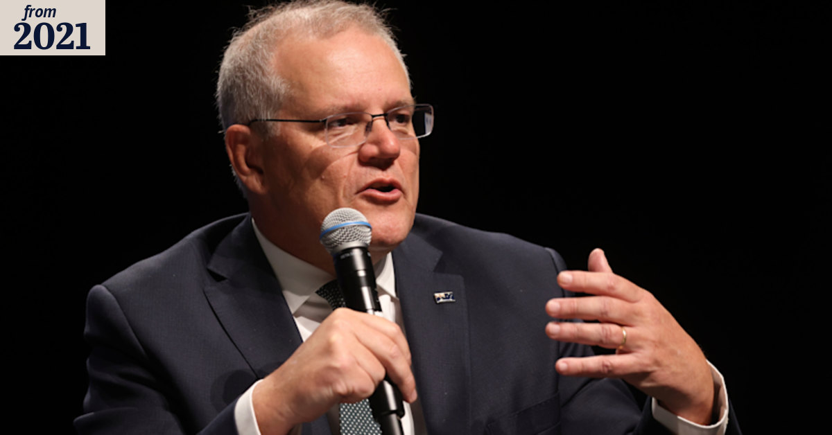 Scott Morrison says 'can-do capitalism' will solve climate change