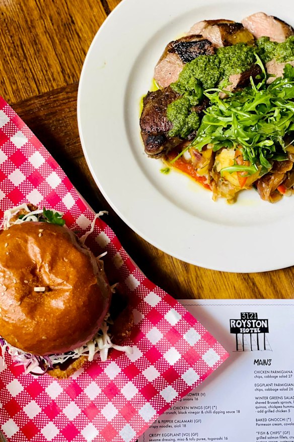 The Royston burgers are some of the most generous around town.