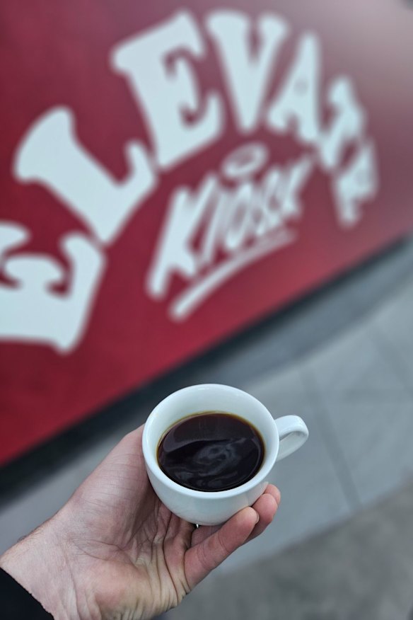 Specialty coffee at Elevate Kiosk, Blacktown.