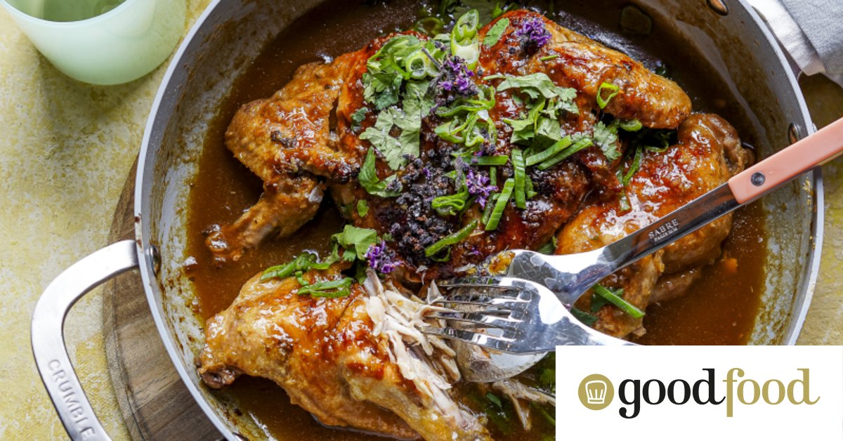 Six-ingredient sticky chicken with lemonade and lemongrass