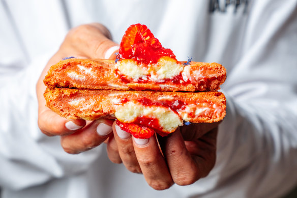 Cheesecake Mother’s Day cookie at Happy Alley, Rockdale.