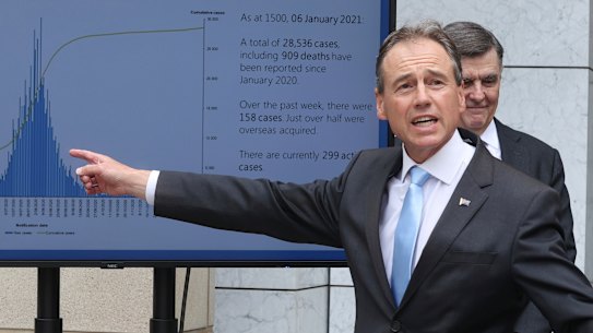  Health Minister Greg Hunt says Australia will pursue a herd immunity strategy as it waits to see how effective the COVID-19 vaccines are.