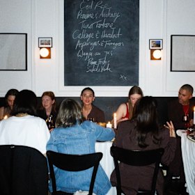 The dining room. 