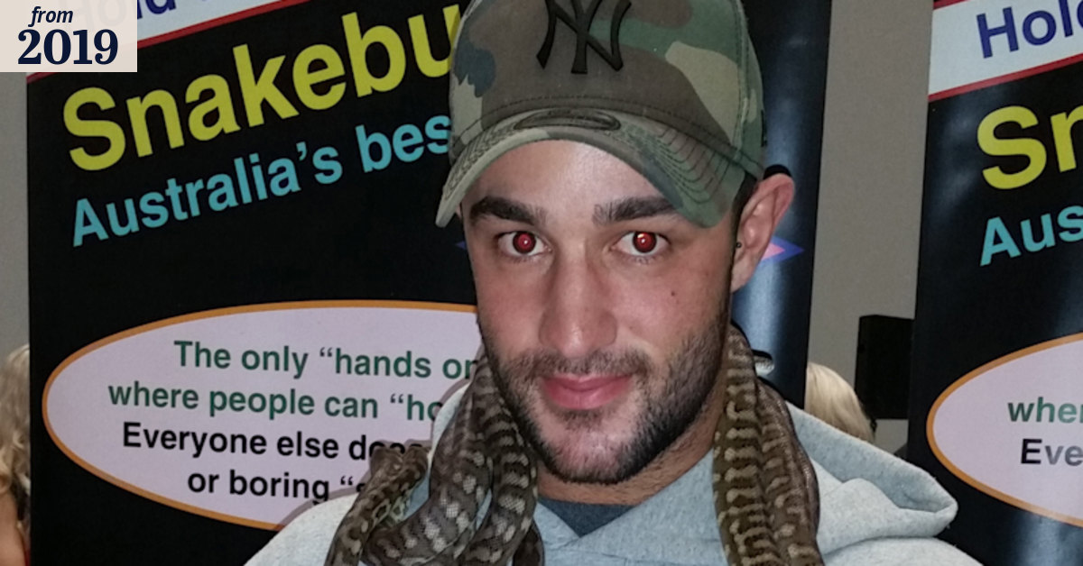 Snake snatcher cops hefty fine for taking the python