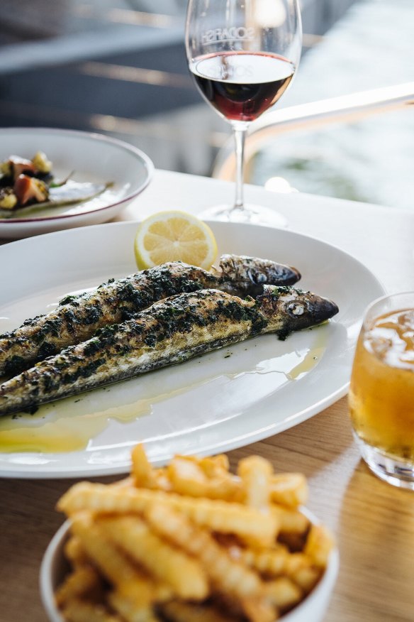 Fine dining by the water.