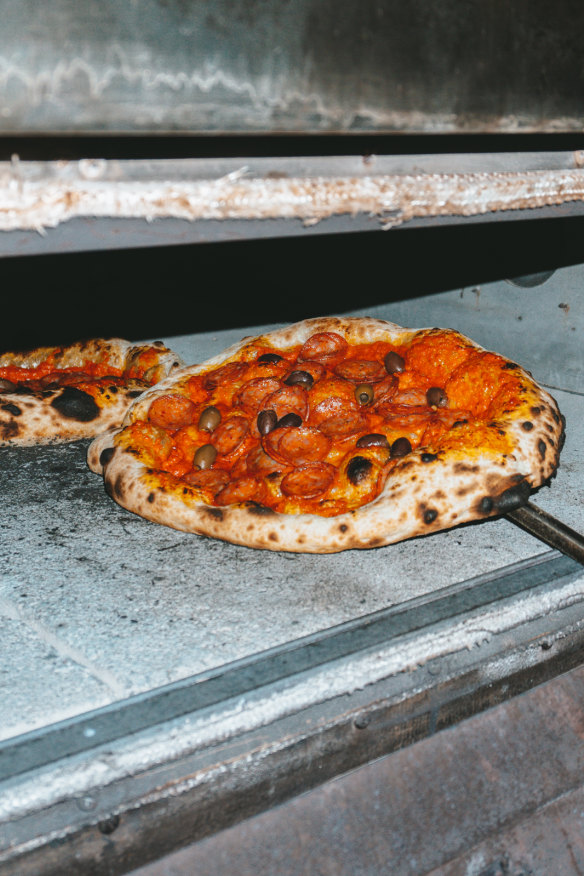 Into the oven.