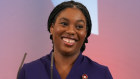Kemi Badenoch speaks after being elected as the new leader of the opposition Conservative Party.