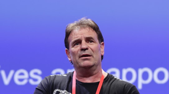 Former CFMEU secretary John Setka at the Labor national conference in Adelaide in 2018.