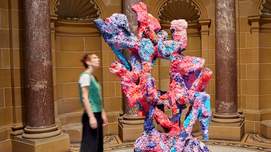 Nabilah Nordin’s Corinthian Clump, 2023, at the Art Gallery of NSW.