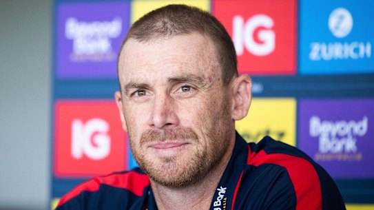 Melbourne Demons coach Simon Goodwin.