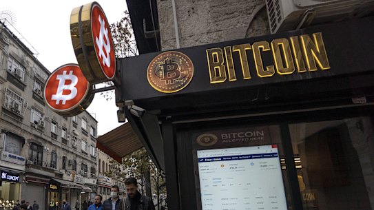Bitcoin has plummeted by more than 50 per cent since October. 