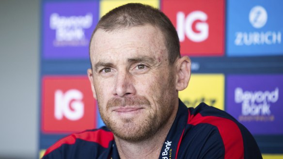 Melbourne Demons coach Simon Goodwin.
