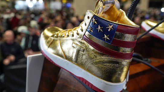 Gold Trump sneakers: The price of gold has hit records as Trump’s election prospects appear to be strengthening.