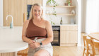 Jess Fitzgerald at her home in Burleigh Heads, which she is confident of getting a high price for at auction.