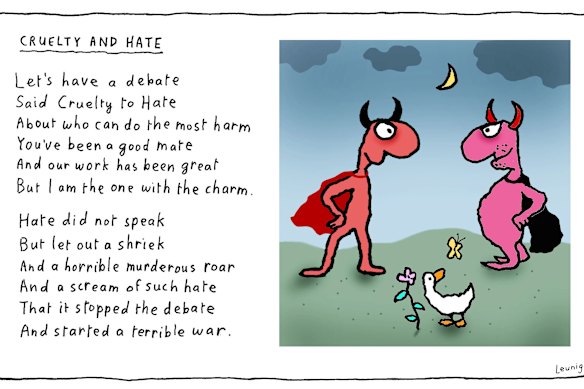 Cruelty and hate, March 2024.