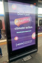 HESTA's advertising campaign launched at the same time it became a substantial shareholder in Cooper Energy. 