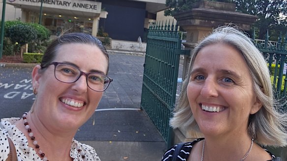 Free2Homeschool founders Patricia Fitzgerald (left) and Amanda Bartle (right) mounted a campaign against the state government’s attempt to force home-schooling families to adhere to the Australian curriculum. 