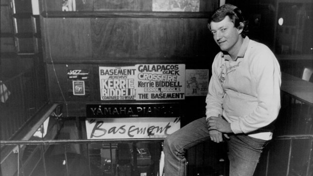 Bruce Viles at The Basement, the place for jazz, in 1983.