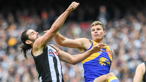 Brodie Grundy in action during last year's grand final.