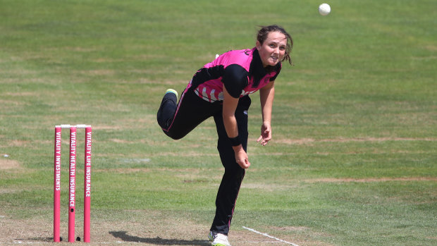 Still striving: A double ton isn't enough for New Zealand spinner Amelia Kerr to call herself an all-rounder.