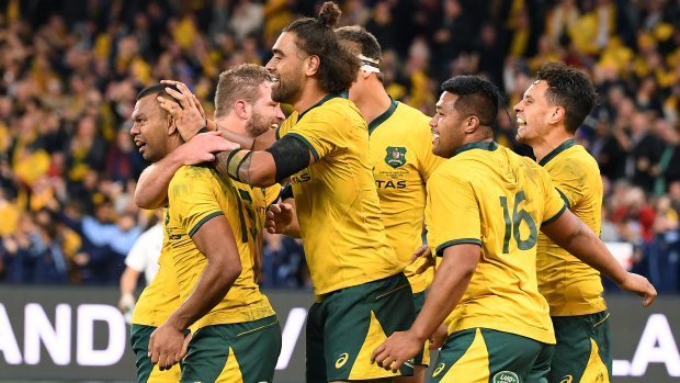 The Wallabies ran all over the All Blacks in Perth.