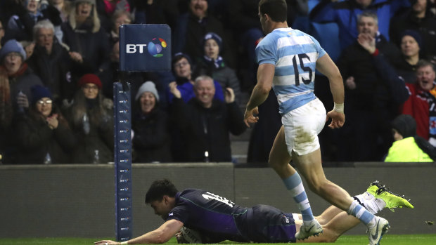 Scotland emerged on top in a tight tussle with Argentina.