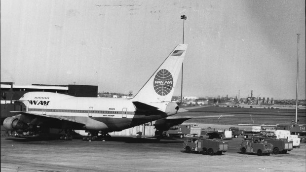 The Pan Am jet on which an attempted hijacking was made. 
