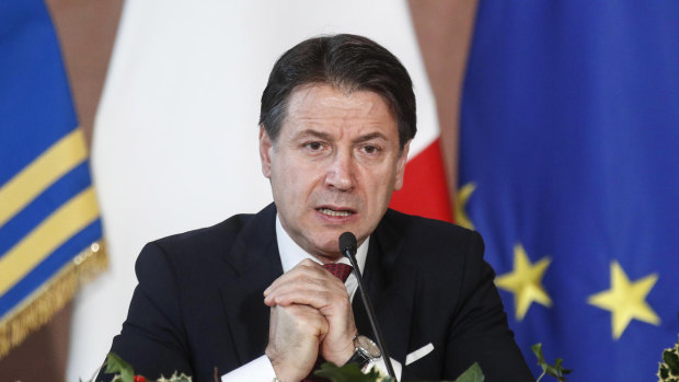 Italian Prime Minister Giuseppe Conte was given a hero's welcome upon returning to Rome after the EU deal was struck.