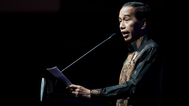 Indonesian President Joko Widodo last week.