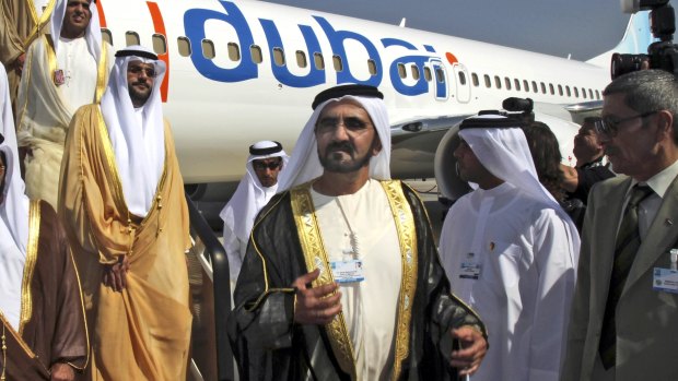 Sheikh Mohammed bin Rashid al-Maktoum, Vice-President and Prime Minister of the United Arab Emirates, at the Dubai Airshow in 2009.
