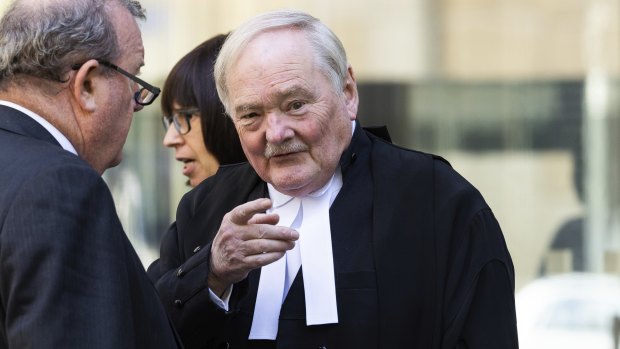 Malka Leifer’s barrister Ian Hill, KC, outside County Court.